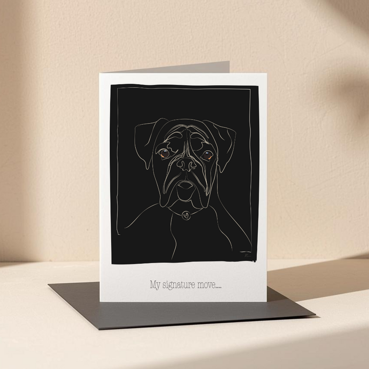 Greeting Card - The Boxer