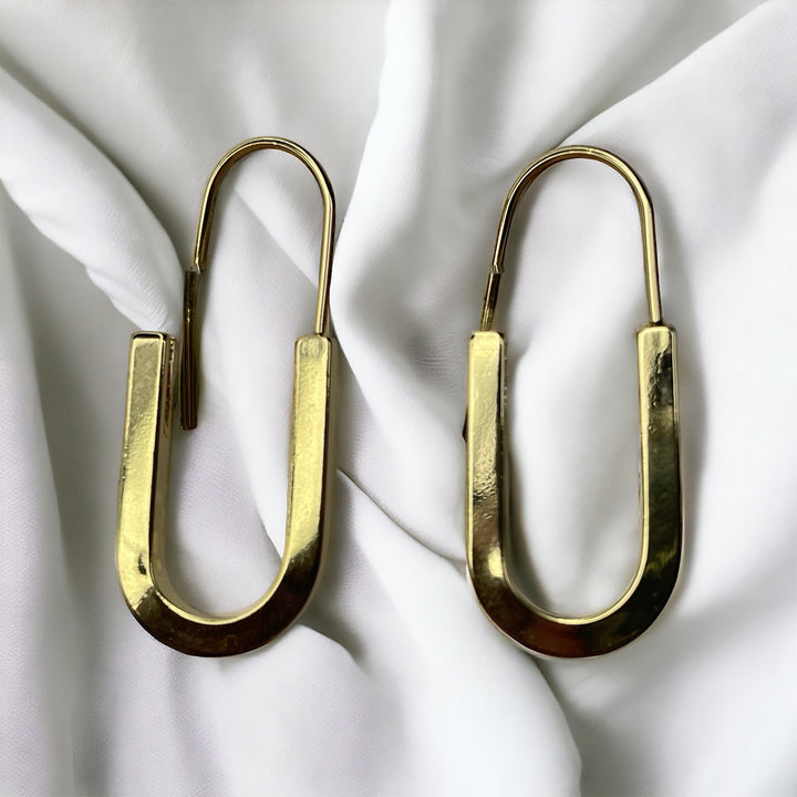 Gold Pin Earrings