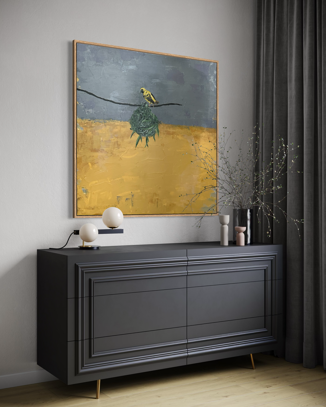 Original Art -Nesting with the Tresses