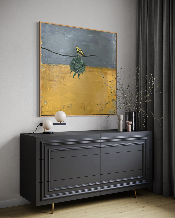 Original Art -Nesting with the Tresses