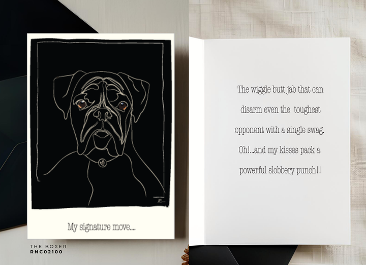 Rhen Art Greeting Card Set - Canine Simplicity
