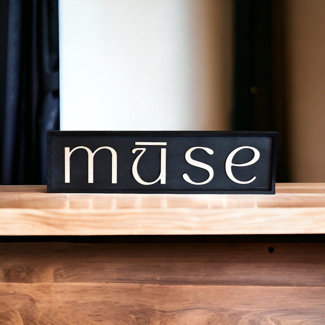 Handmade Wood Sign - MUSE