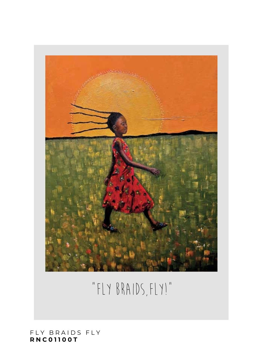 Greeting Card - Fly Braids Fly