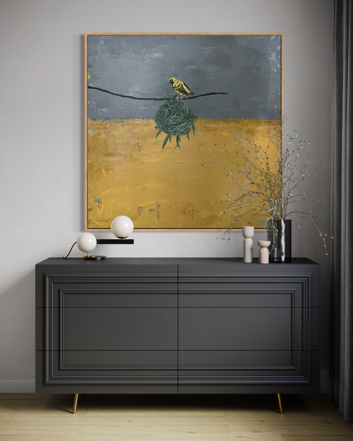 Original Art -Nesting with the Tresses