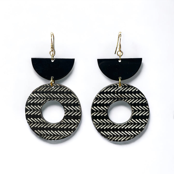 Tribal Engraved Earrings