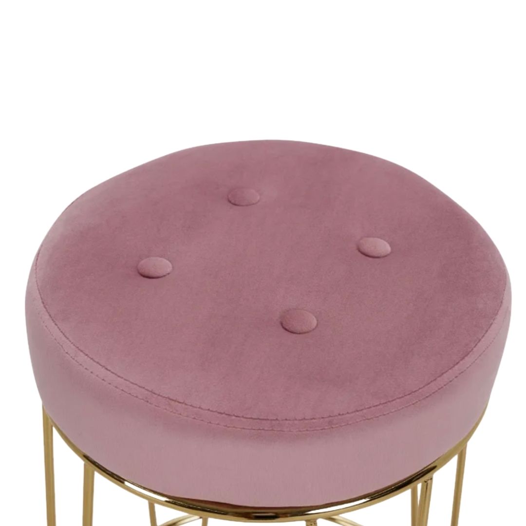 Cayman Light Pink Upholstered Barstool