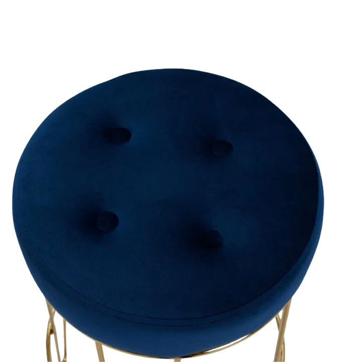 Cayman Dark Blue Upholstered Barstool