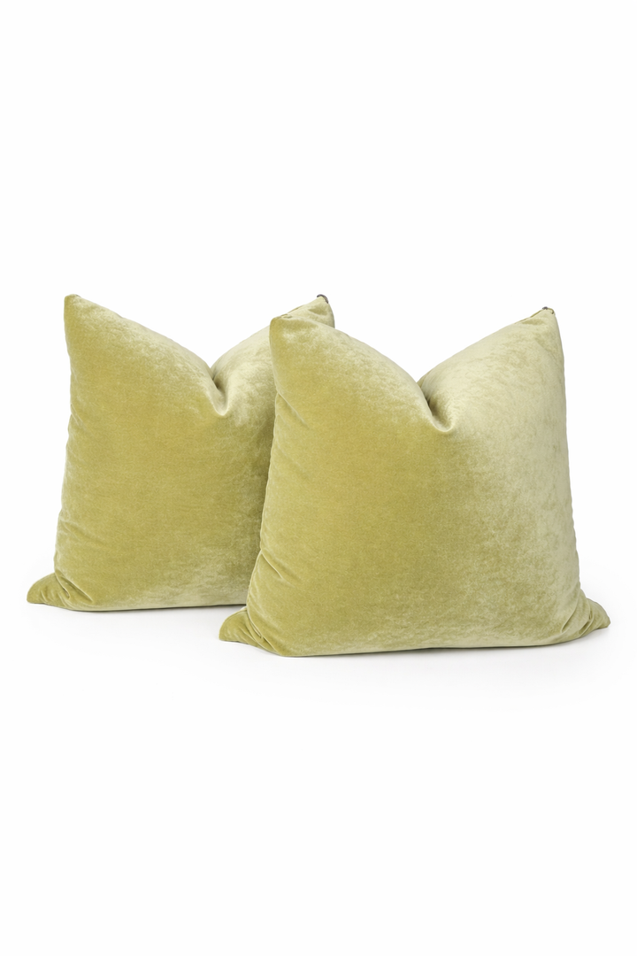 Chartreuse Velvet Pillow Cover