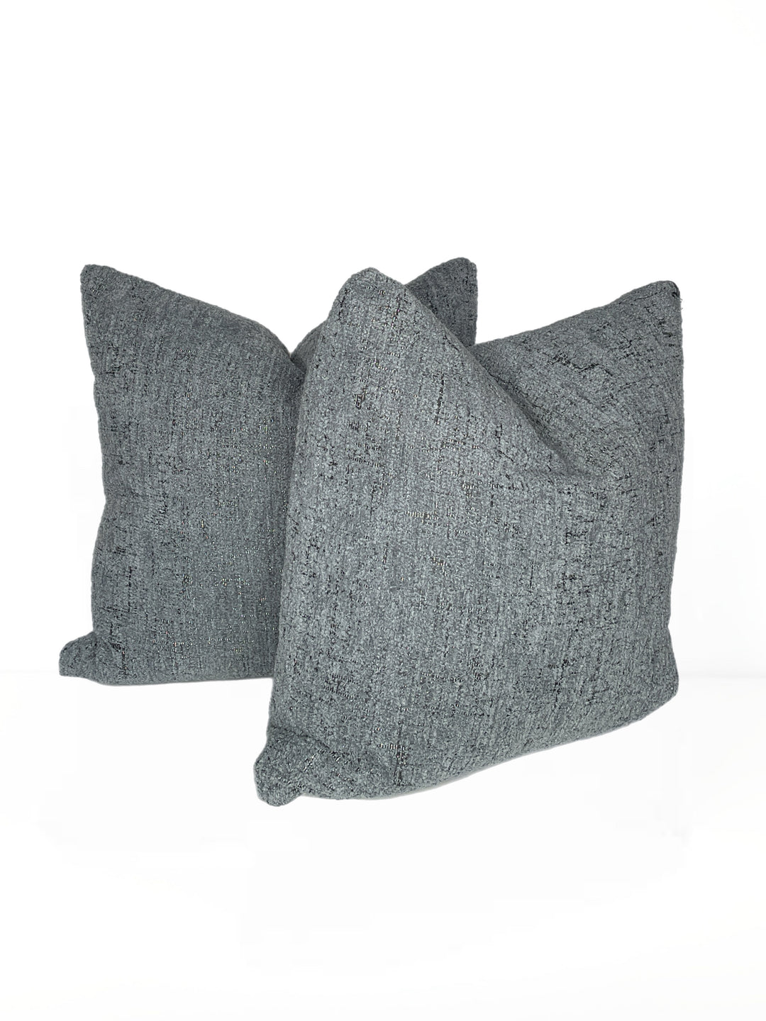 Textured Blue Square Pillow