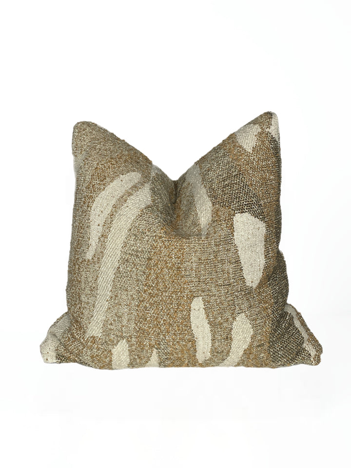 Abstract Woven Earth Square Pillow
