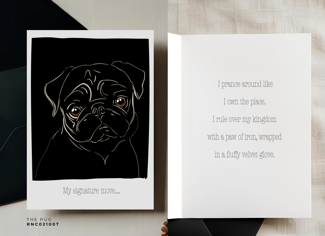 Greeting Card - The Pug