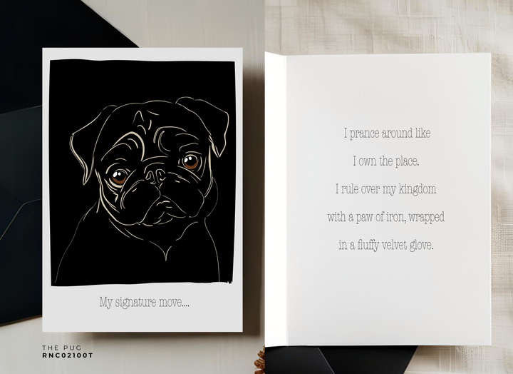 Greeting Card - The Pug