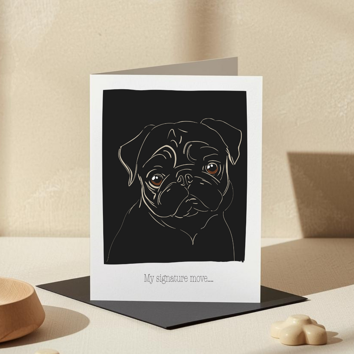 Greeting Card - The Pug