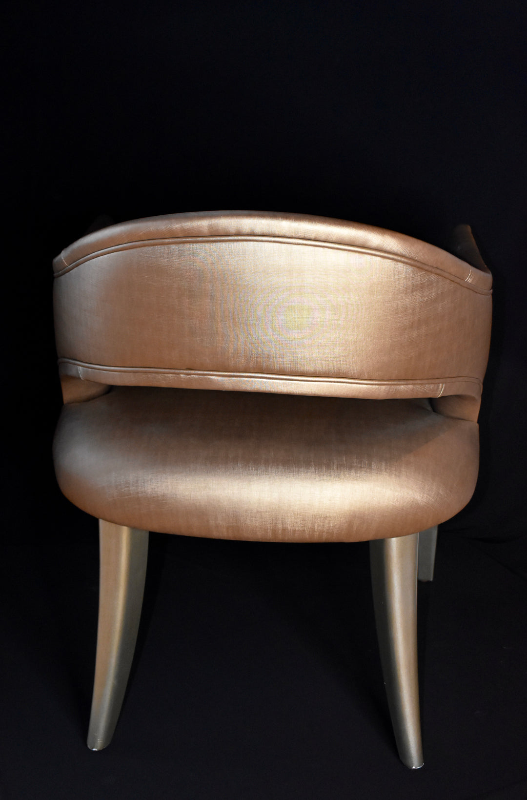 Copper Shimmer Satin Arm Chair