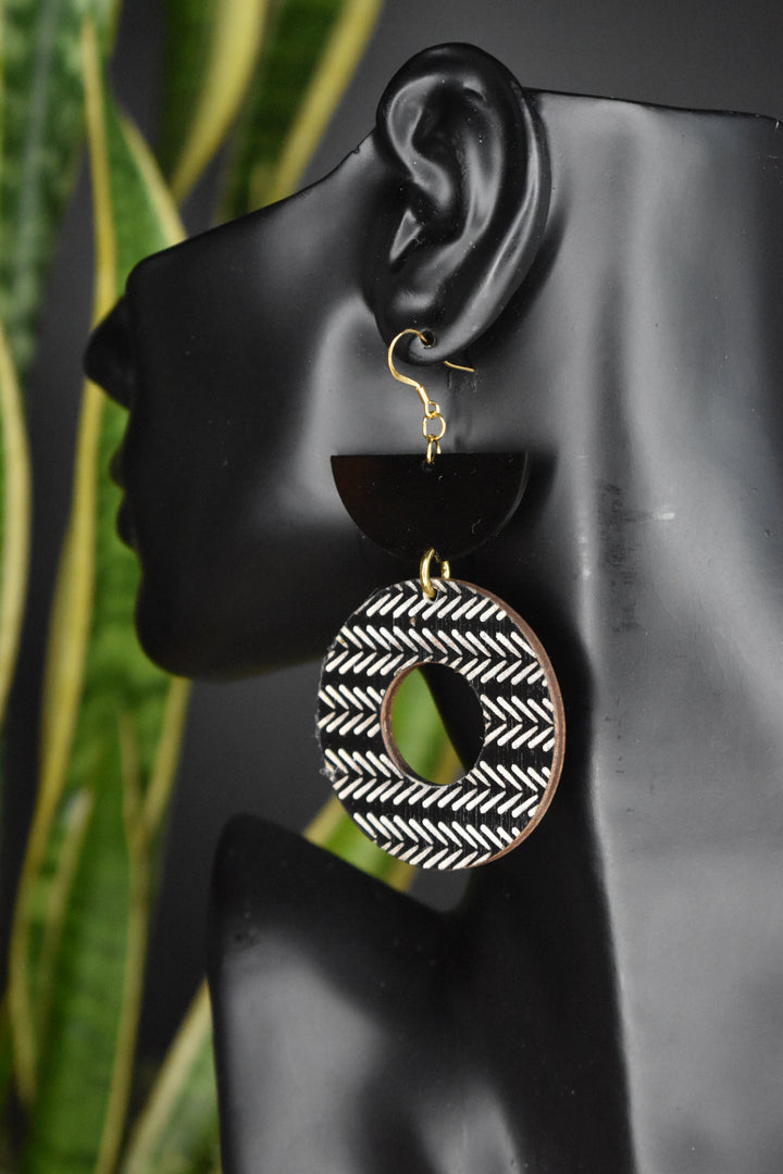 Tribal Engraved Earrings