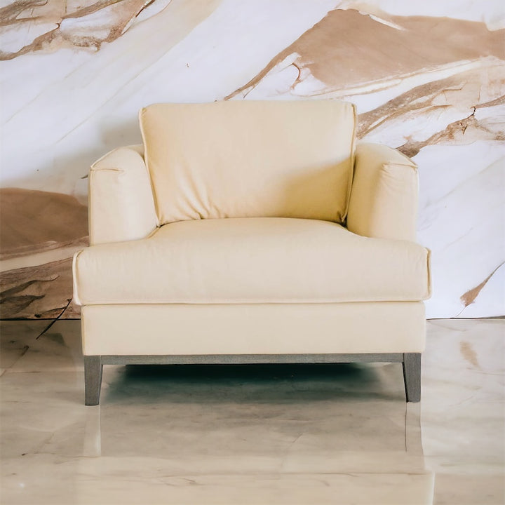 Bailee Cream Leather Chair