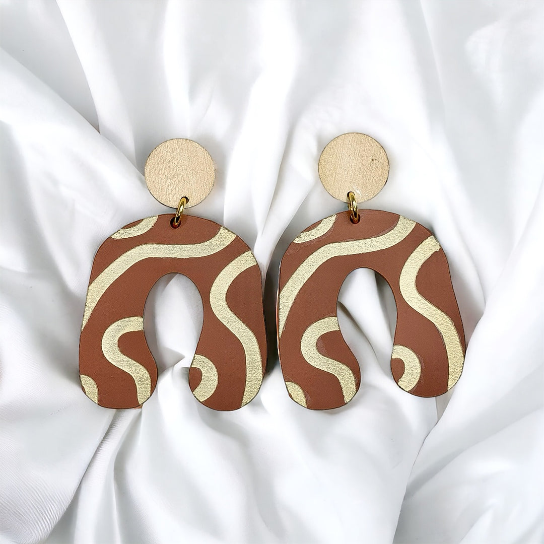 Stripe+Arch Earrings