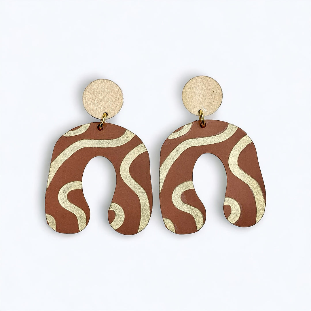 Stripe+Arch Earrings