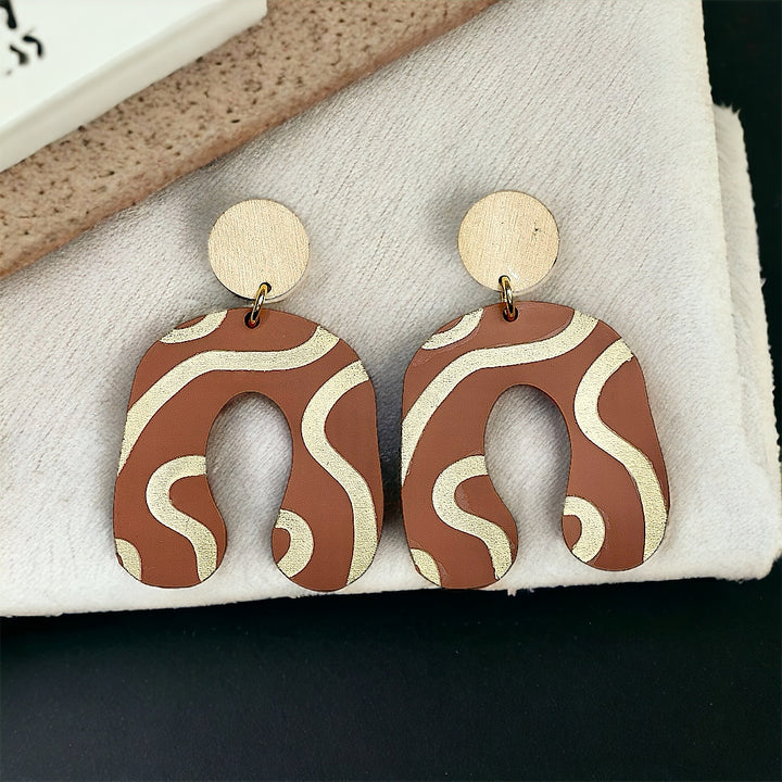 Stripe+Arch Earrings