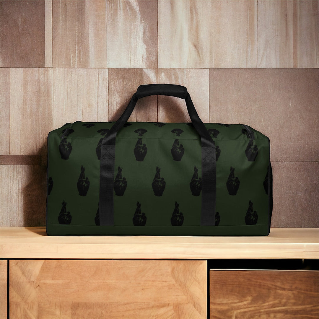 Crossed Fingers Duffle bag - Green