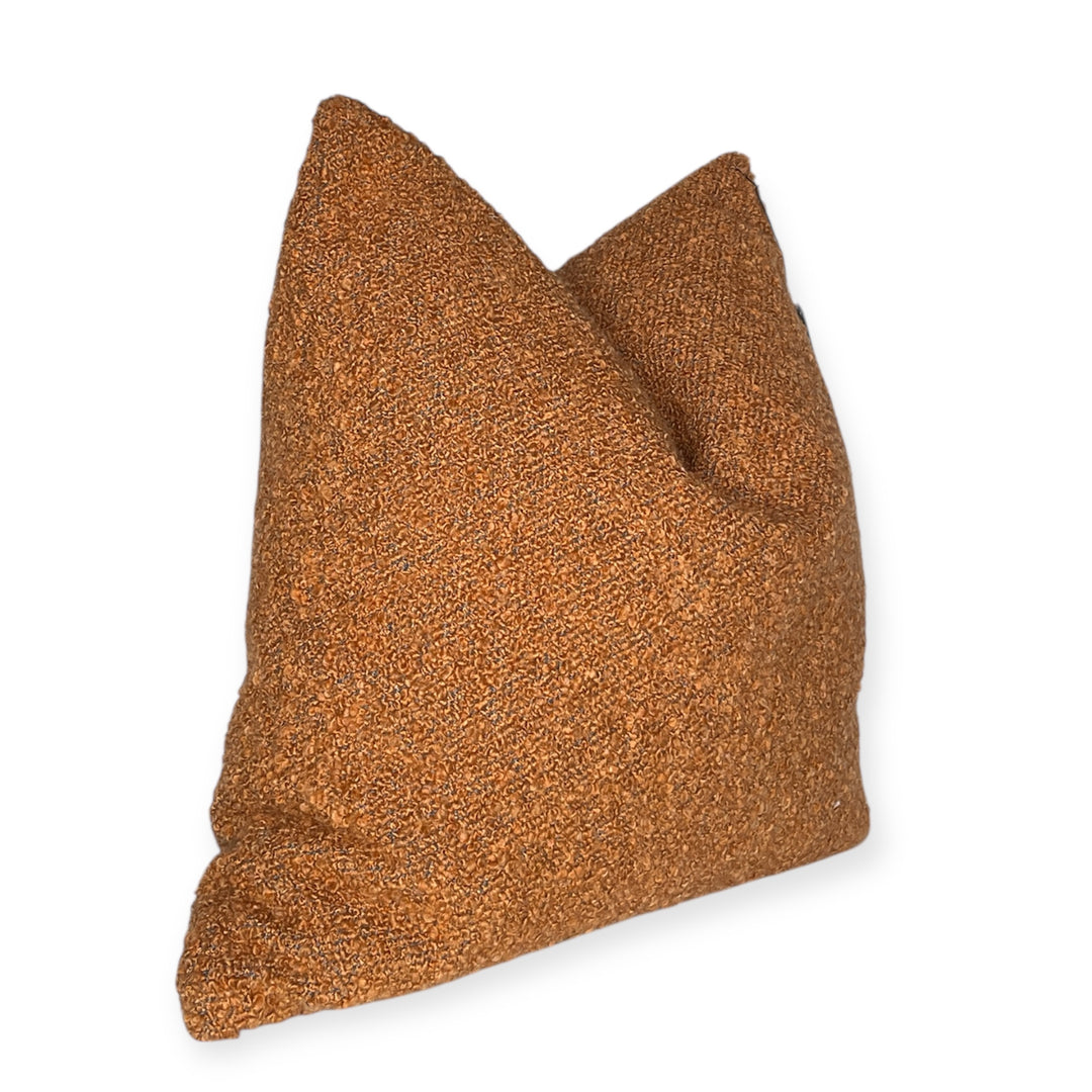 Textured Umber Square Pillow