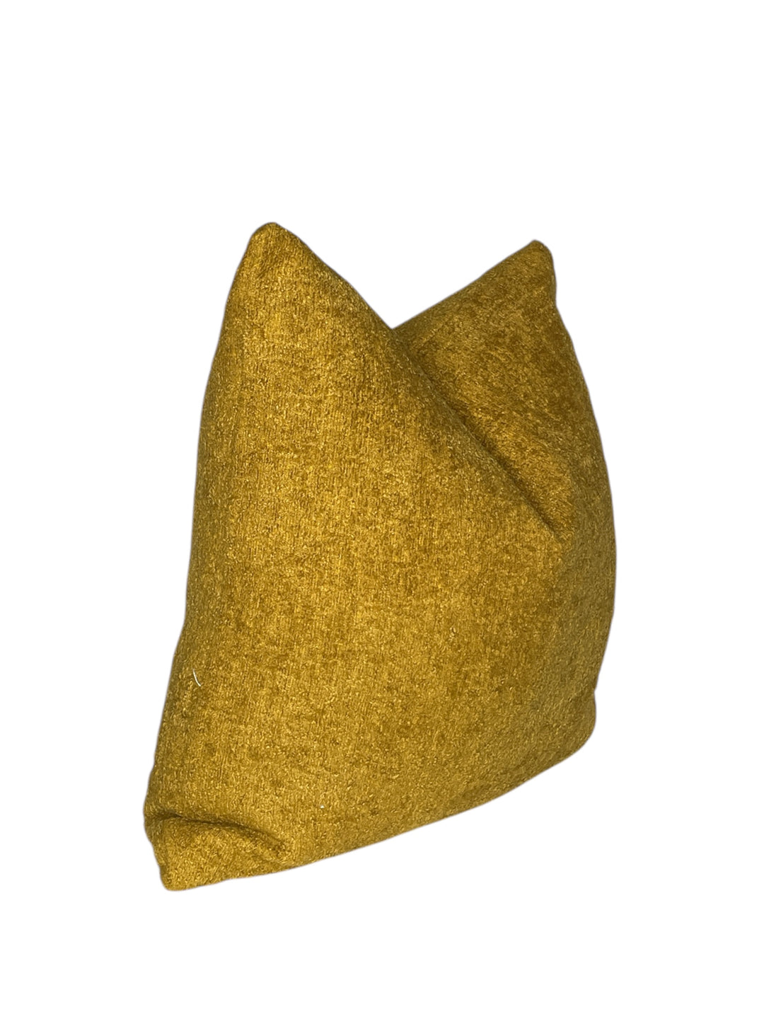 Mustard Textured Square Pillow