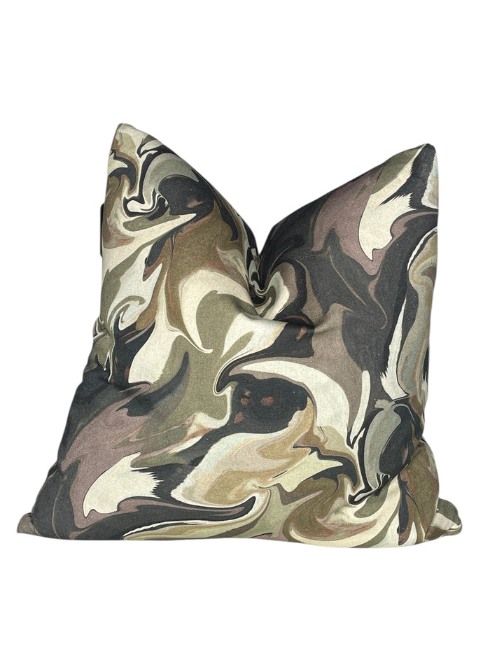 Abstract Swirl Square Pillow