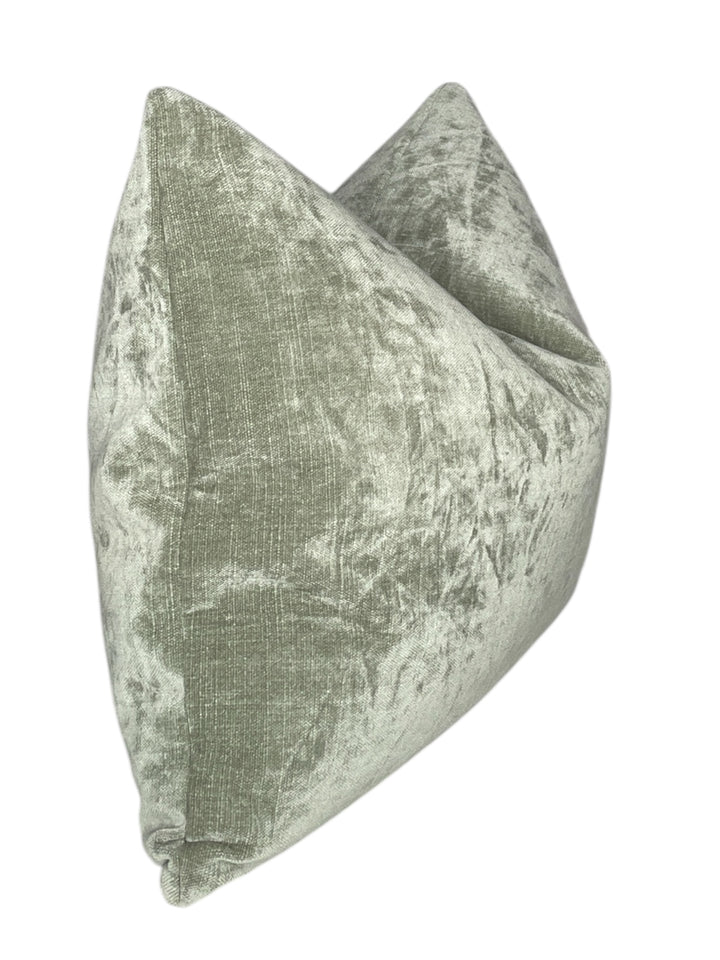 Soft Sage Velvet Pillow