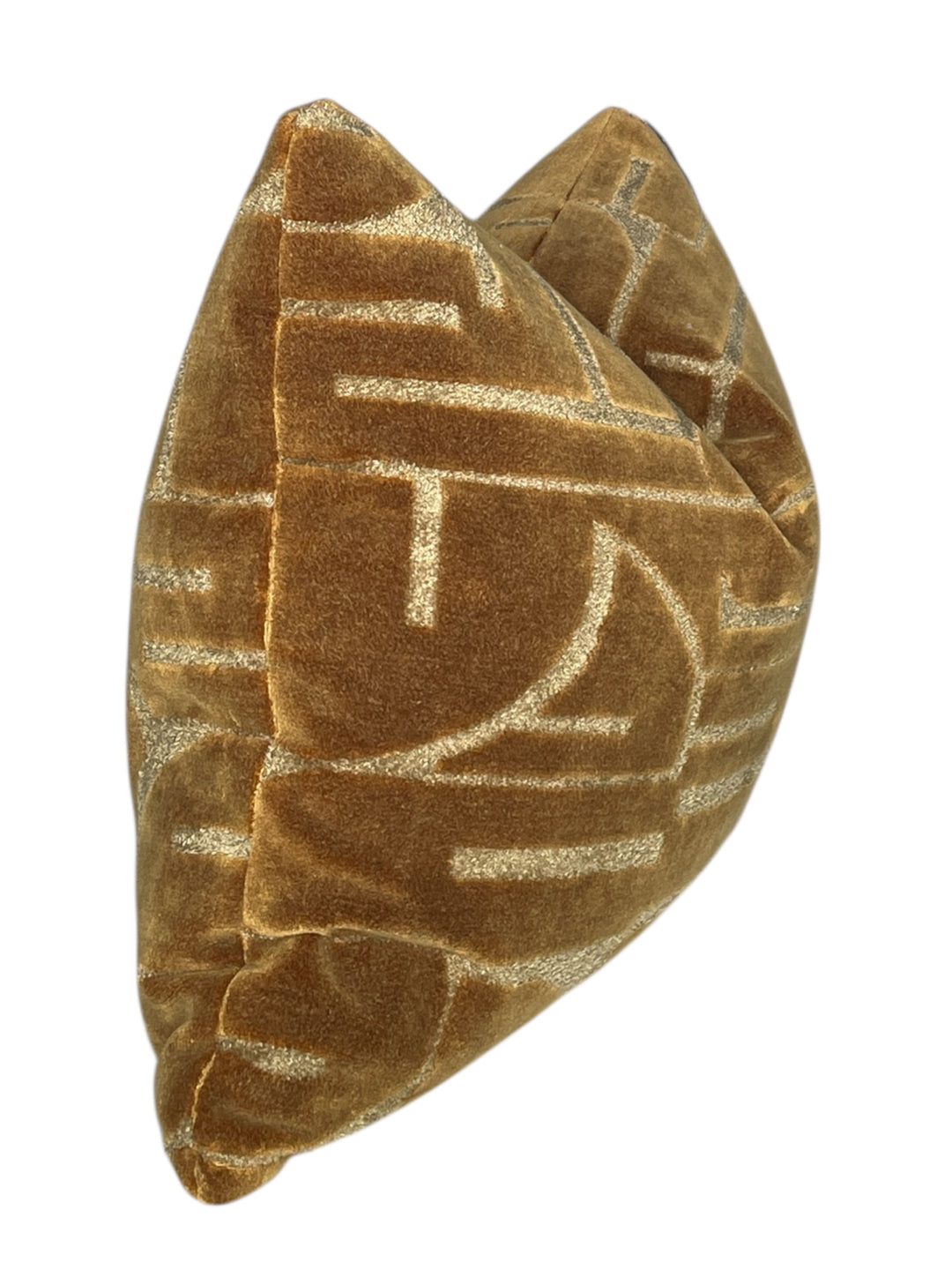 Abstract Velvet Grid Lumbar Pillow