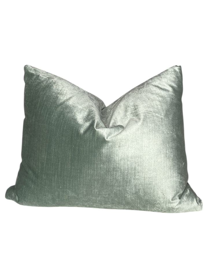 Solid Velvet Lumbar Pillow