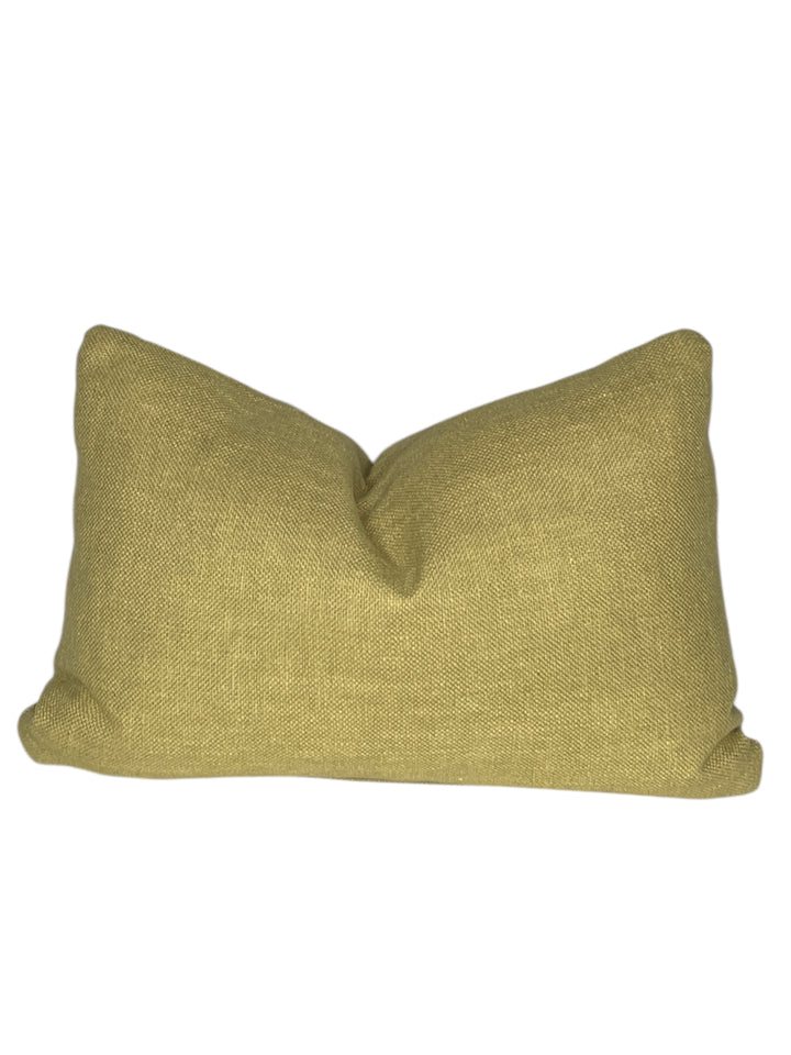 Textured Ochre Lumbar Pillow