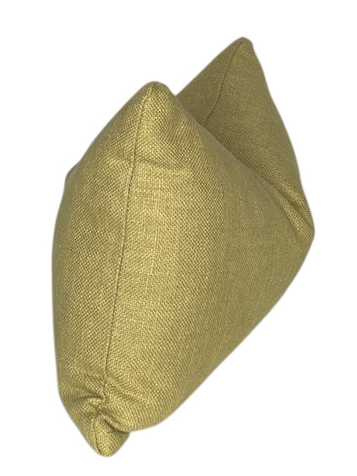 Textured Ochre Lumbar Pillow