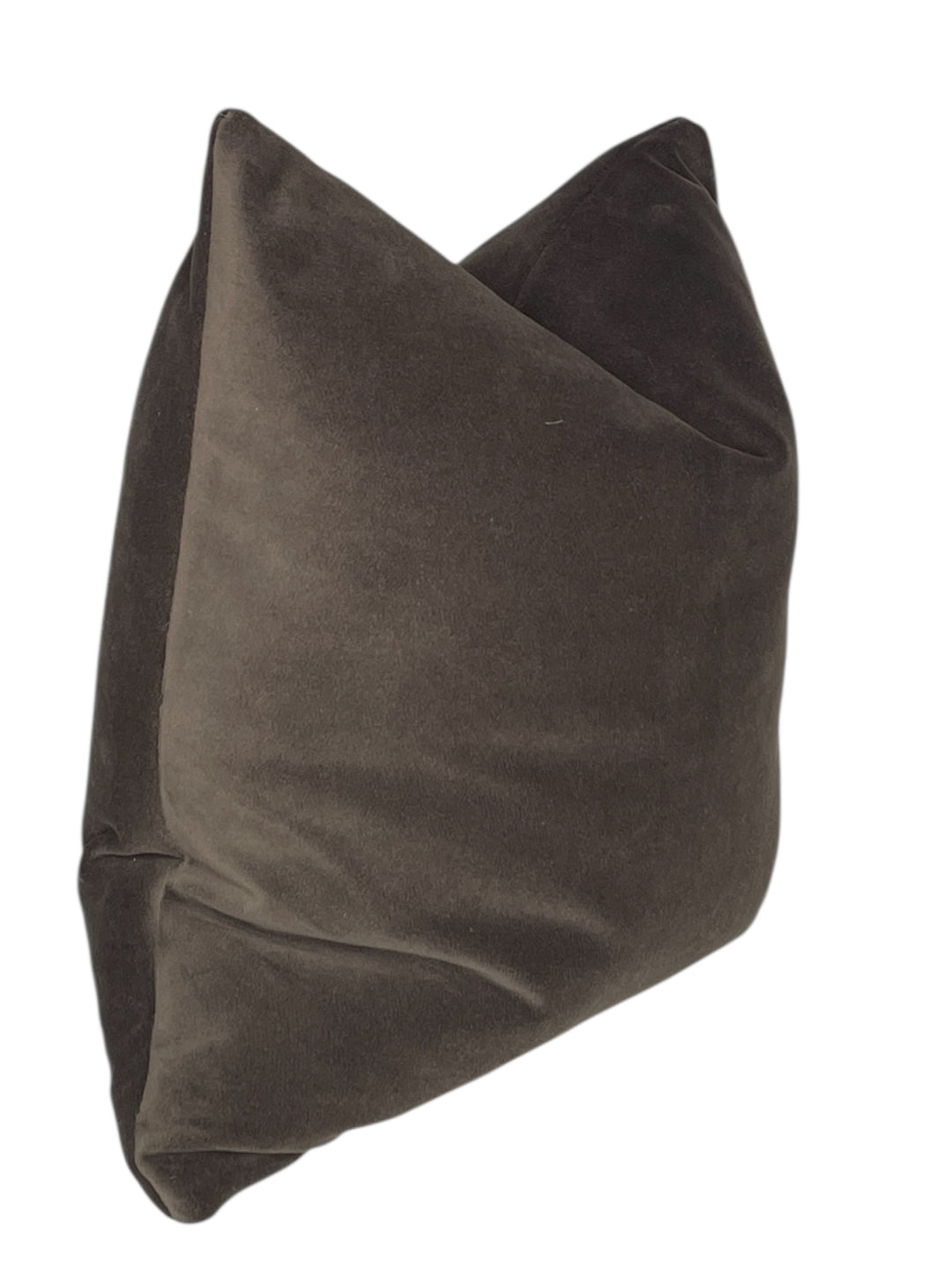 Velvet Solid Pillow- Deep Espresso Brown