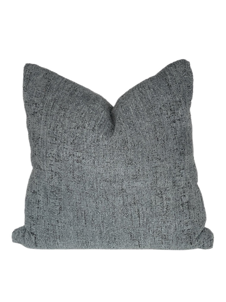 Textured Blue Square Pillow
