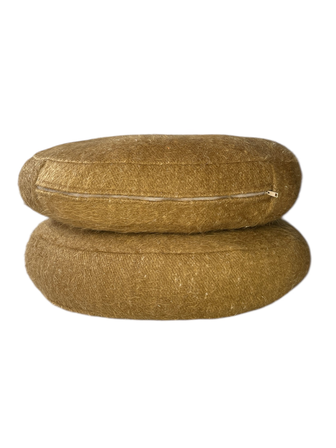 Warm Ochre Round Pillow