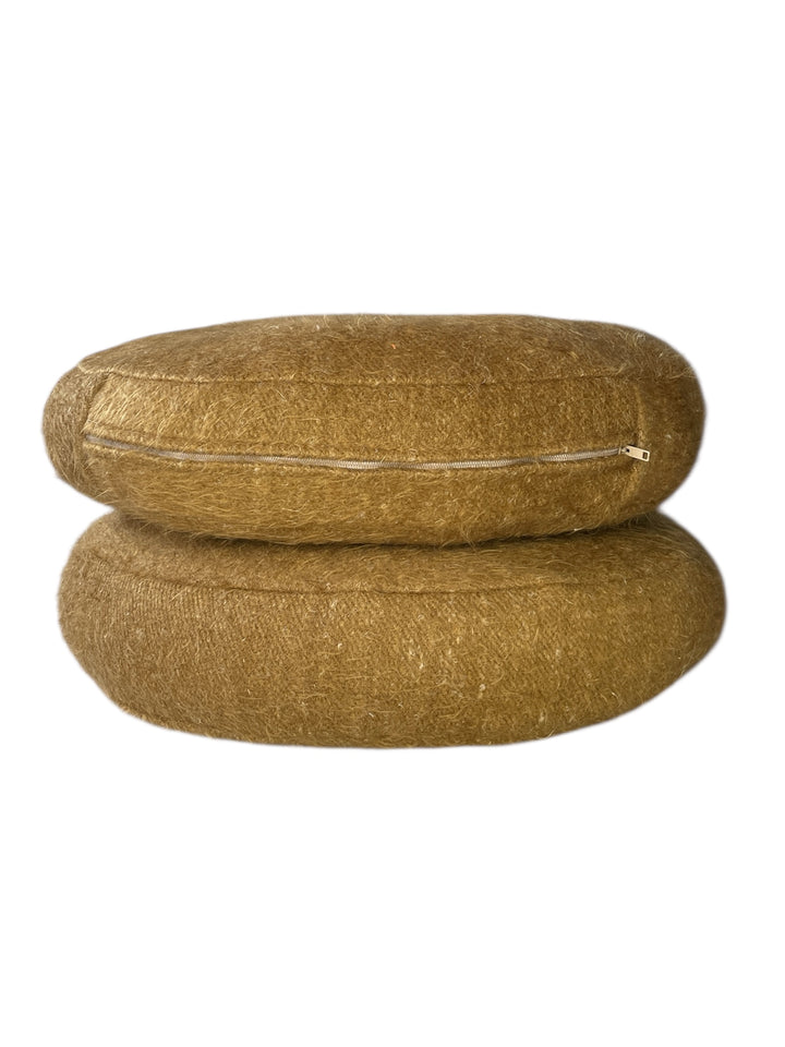 Warm Ochre Round Pillow