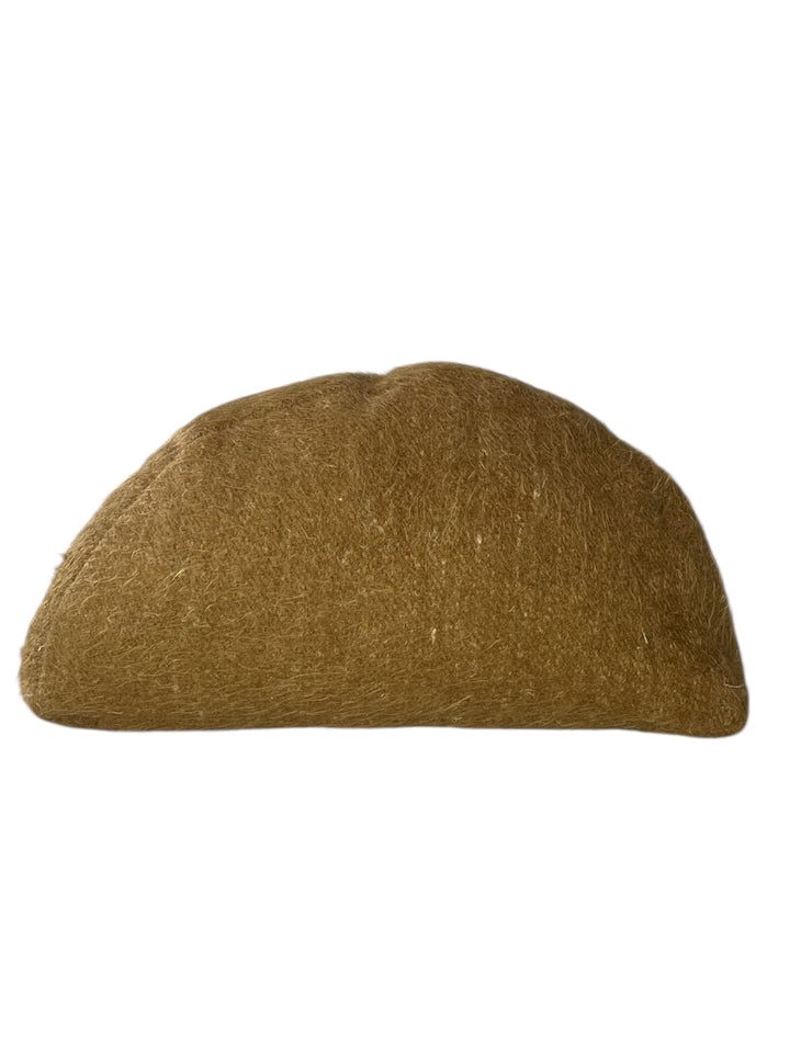 Textured Wool  Crescent  Pillow