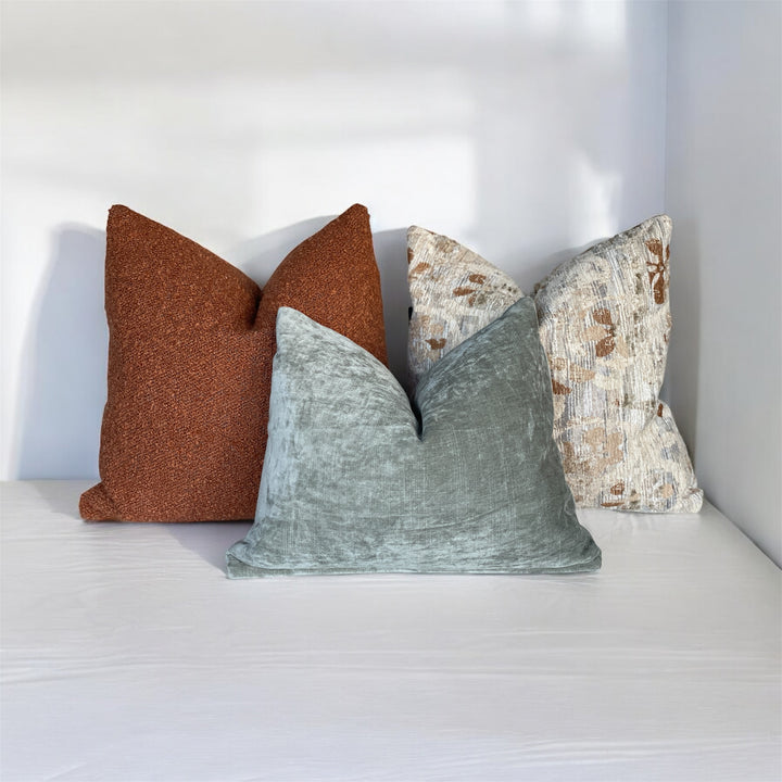 Textured Umber Square Pillow