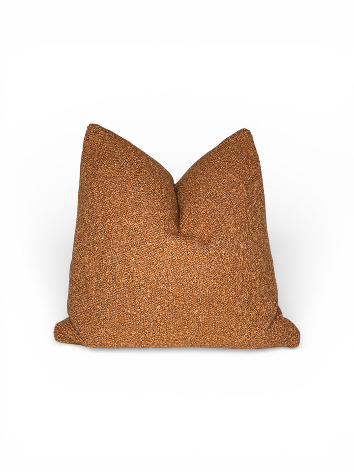 Textured Umber Square Pillow