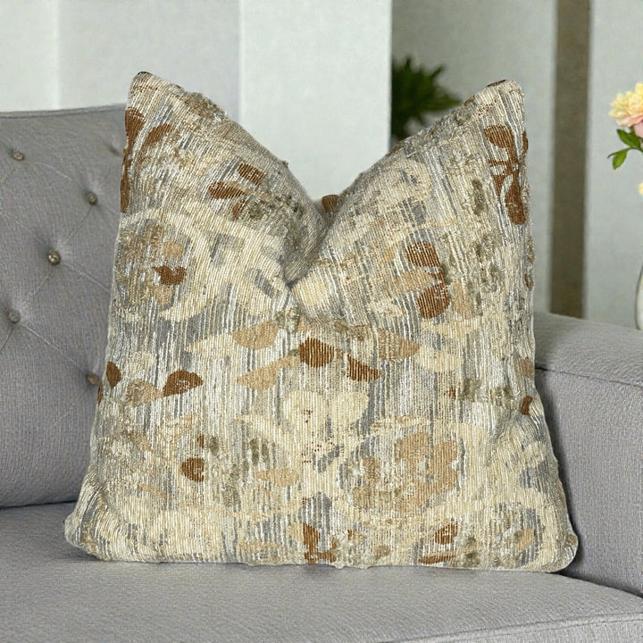 Abstract Textured Square Pillow