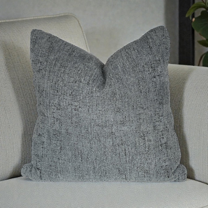 Textured Blue Square Pillow