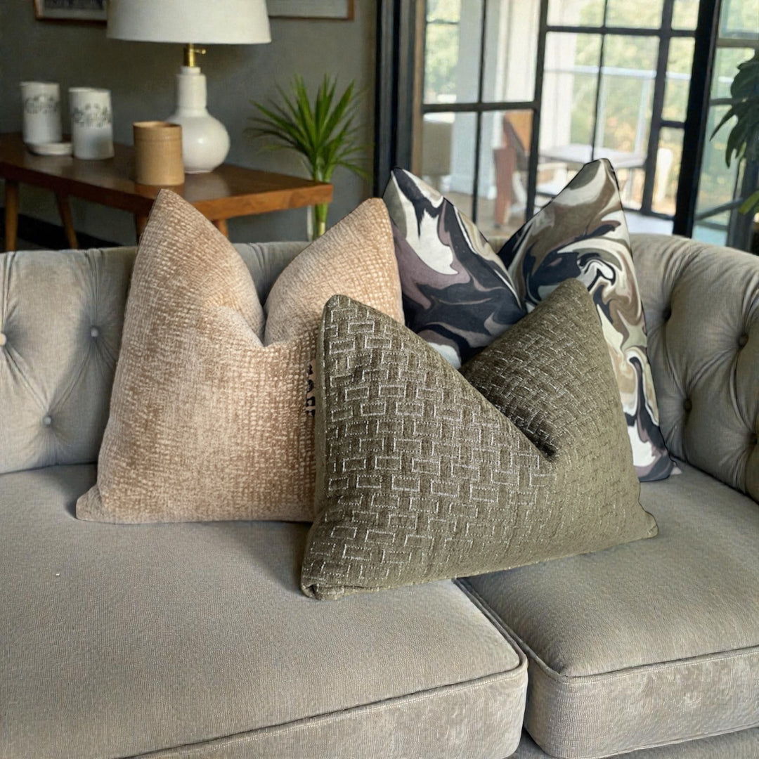 Abstract Swirl Square Pillow