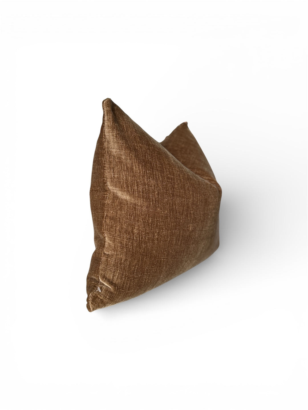 Textured Velvet Lumbar Pillow– Warm Camel