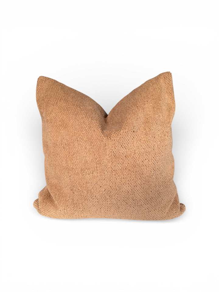 Textured Solid Pillow – Warm Clay