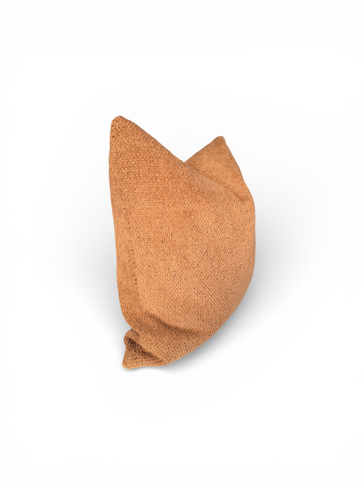 Textured Solid Pillow – Warm Clay