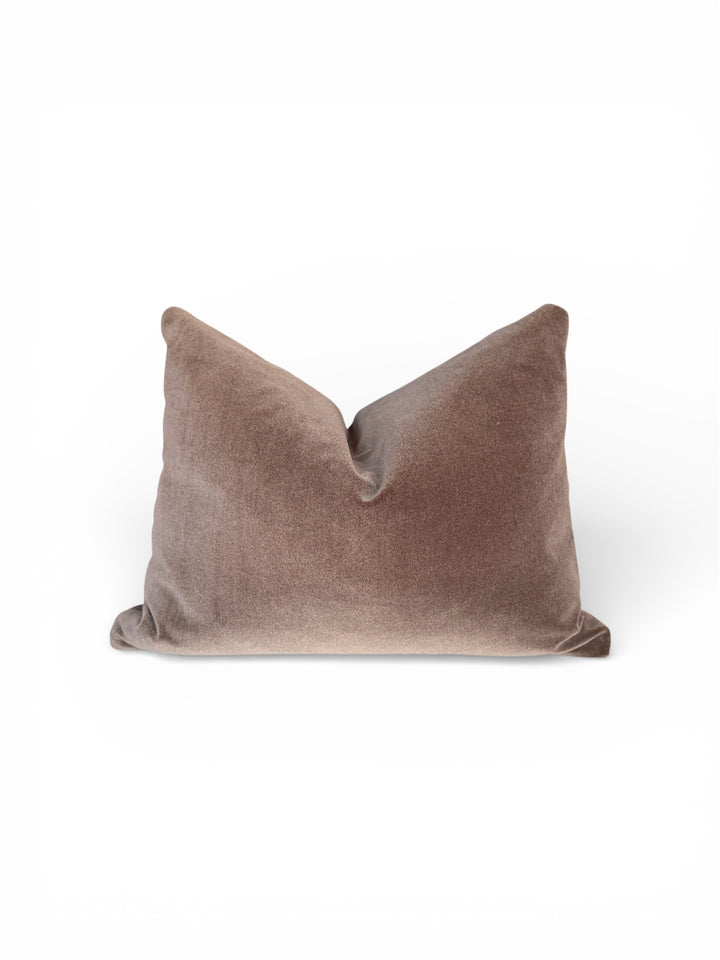 Velvet Solid Pillow – Deep Espresso