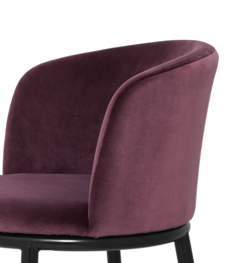 Eichholtz Filmore Cameron Purple Dining Chair - Set Of 2