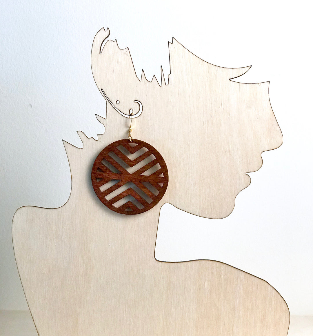 Wood Pattern Earrings