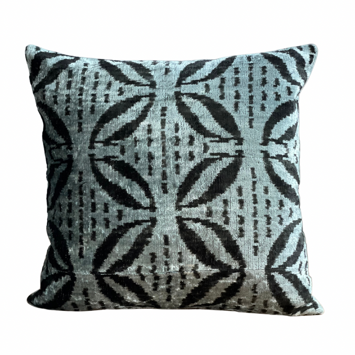 IKAT SILK/VELVET DECORATIVE PILLOW COVER