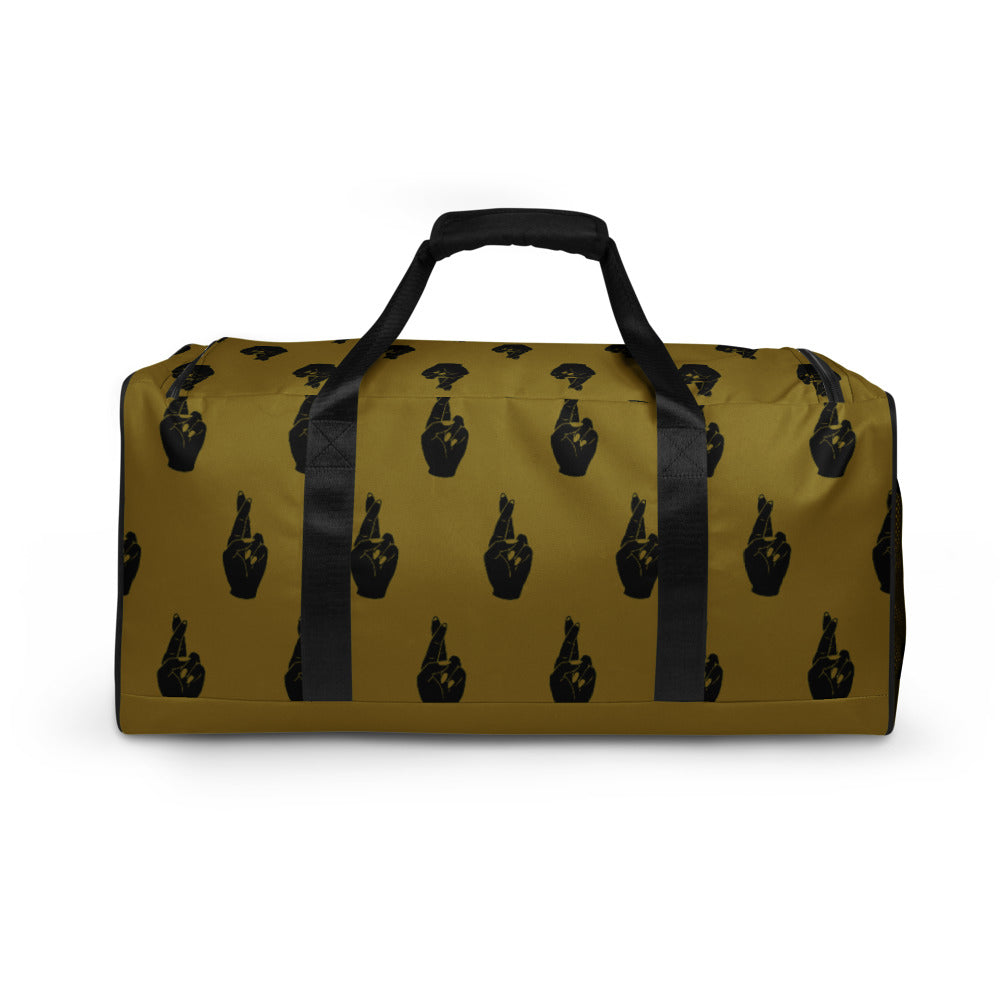 Crossed Fingers Duffle Bag - Dirty Gold